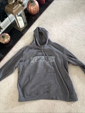 Cabela's Charcoal Gray Pullover Hoodie with Subtle Logo